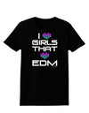 I Heart Girls That Heart EDM Womens Dark T-Shirt-TooLoud-Black-X-Small-Davson Sales