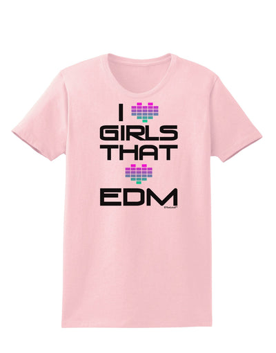 I Heart Girls That Heart EDM Womens T-Shirt-Womens T-Shirt-TooLoud-PalePink-X-Small-Davson Sales