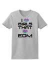 I Heart Girls That Heart EDM Womens T-Shirt-Womens T-Shirt-TooLoud-AshGray-X-Small-Davson Sales