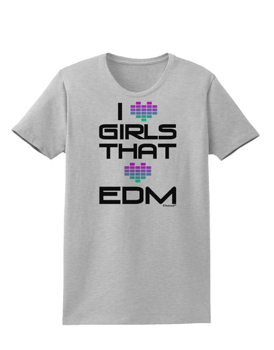 I Heart Girls That Heart EDM Womens T-Shirt-Womens T-Shirt-TooLoud-AshGray-X-Small-Davson Sales