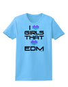 I Heart Girls That Heart EDM Womens T-Shirt-Womens T-Shirt-TooLoud-Aquatic-Blue-X-Small-Davson Sales