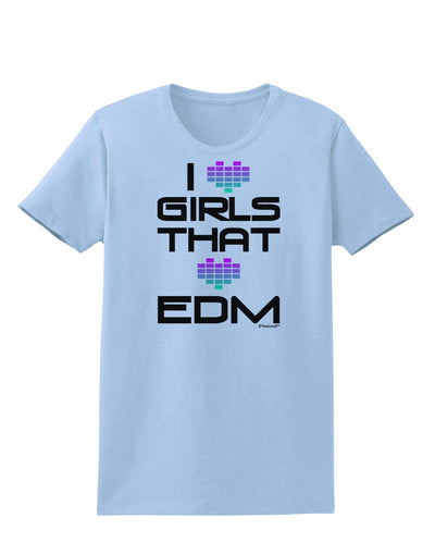 I Heart Girls That Heart EDM Womens T-Shirt-Womens T-Shirt-TooLoud-Light-Blue-X-Small-Davson Sales