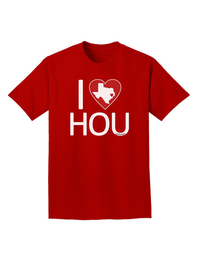 I Heart Houston Adult Dark T-Shirt-Mens T-Shirt-TooLoud-Red-Small-Davson Sales