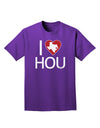 I Heart Houston Adult Dark T-Shirt-Mens T-Shirt-TooLoud-Purple-Small-Davson Sales