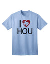 I Heart Houston Adult T-Shirt-unisex t-shirt-TooLoud-Light-Blue-Small-Davson Sales