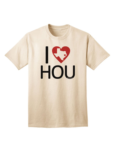 I Heart Houston Adult T-Shirt-unisex t-shirt-TooLoud-Natural-Small-Davson Sales