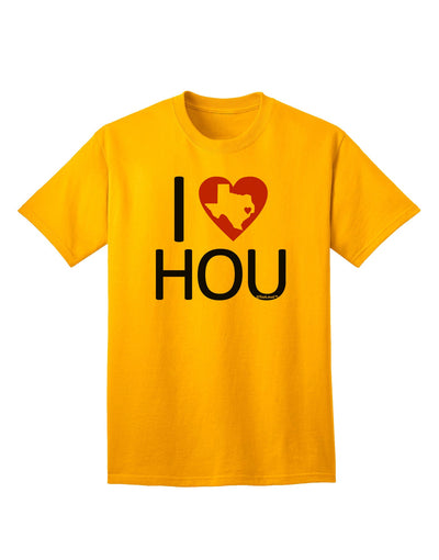 I Heart Houston Adult T-Shirt-unisex t-shirt-TooLoud-Gold-Small-Davson Sales