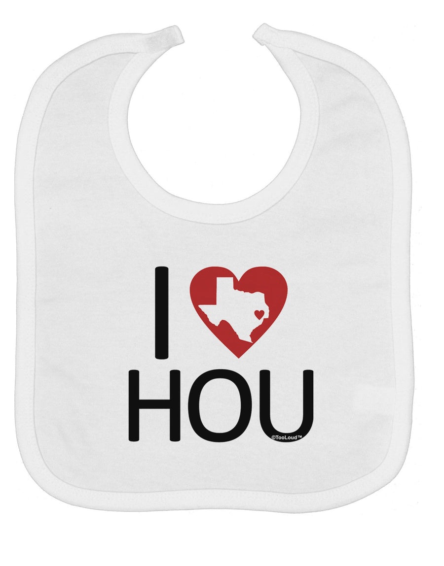 I Heart Houston Baby Bib