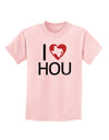 I Heart Houston Childrens T-Shirt-Childrens T-Shirt-TooLoud-PalePink-X-Small-Davson Sales