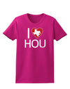 I Heart Houston Womens Dark T-Shirt-Womens T-Shirt-TooLoud-Hot-Pink-Small-Davson Sales