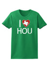 I Heart Houston Womens Dark T-Shirt-Womens T-Shirt-TooLoud-Kelly-Green-X-Small-Davson Sales