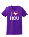 I Heart Houston Womens Dark T-Shirt-Womens T-Shirt-TooLoud-Purple-X-Small-Davson Sales