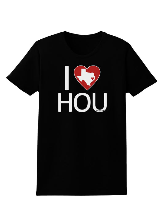 I Heart Houston Womens Dark T-Shirt-Womens T-Shirt-TooLoud-Black-X-Small-Davson Sales