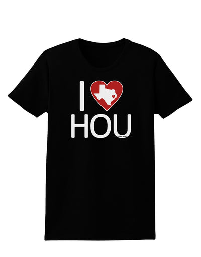 I Heart Houston Womens Dark T-Shirt-Womens T-Shirt-TooLoud-Black-X-Small-Davson Sales