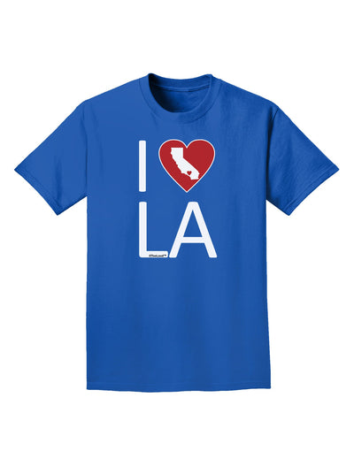 I Heart Los Angeles Adult Dark T-Shirt-Mens T-Shirt-TooLoud-Royal-Blue-Small-Davson Sales