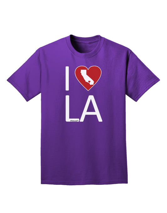 I Heart Los Angeles Adult Dark T-Shirt-Mens T-Shirt-TooLoud-Purple-Small-Davson Sales