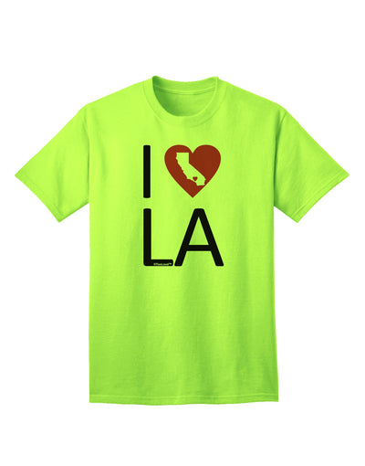 I Heart Los Angeles Adult T-Shirt-unisex t-shirt-TooLoud-Neon-Green-Small-Davson Sales