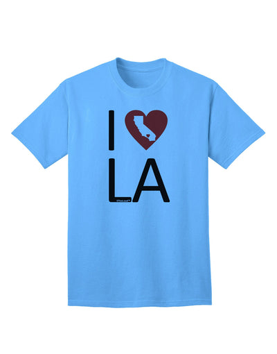 I Heart Los Angeles Adult T-Shirt-unisex t-shirt-TooLoud-Aquatic-Blue-Small-Davson Sales