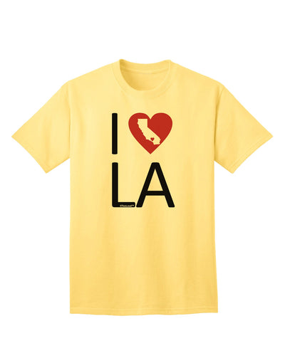 I Heart Los Angeles Adult T-Shirt-unisex t-shirt-TooLoud-Yellow-Small-Davson Sales