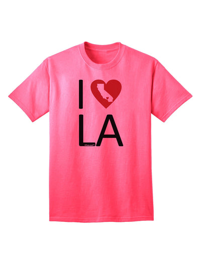 I Heart Los Angeles Adult T-Shirt-unisex t-shirt-TooLoud-Neon-Pink-Small-Davson Sales