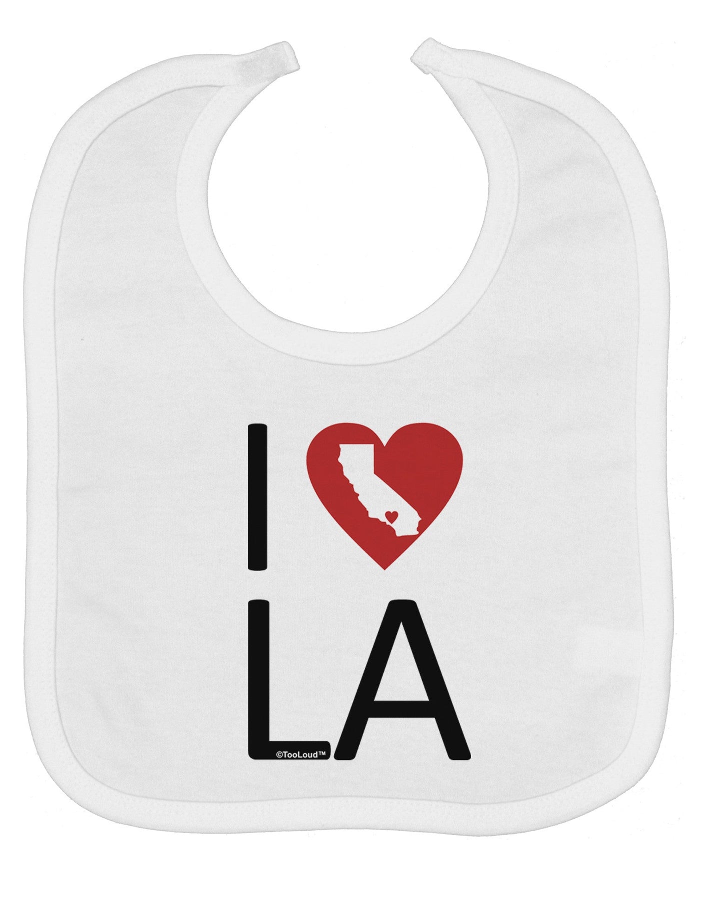 I Heart Los Angeles Baby Bib