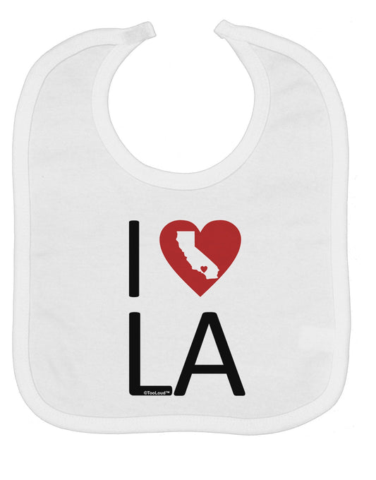 I Heart Los Angeles Baby Bib