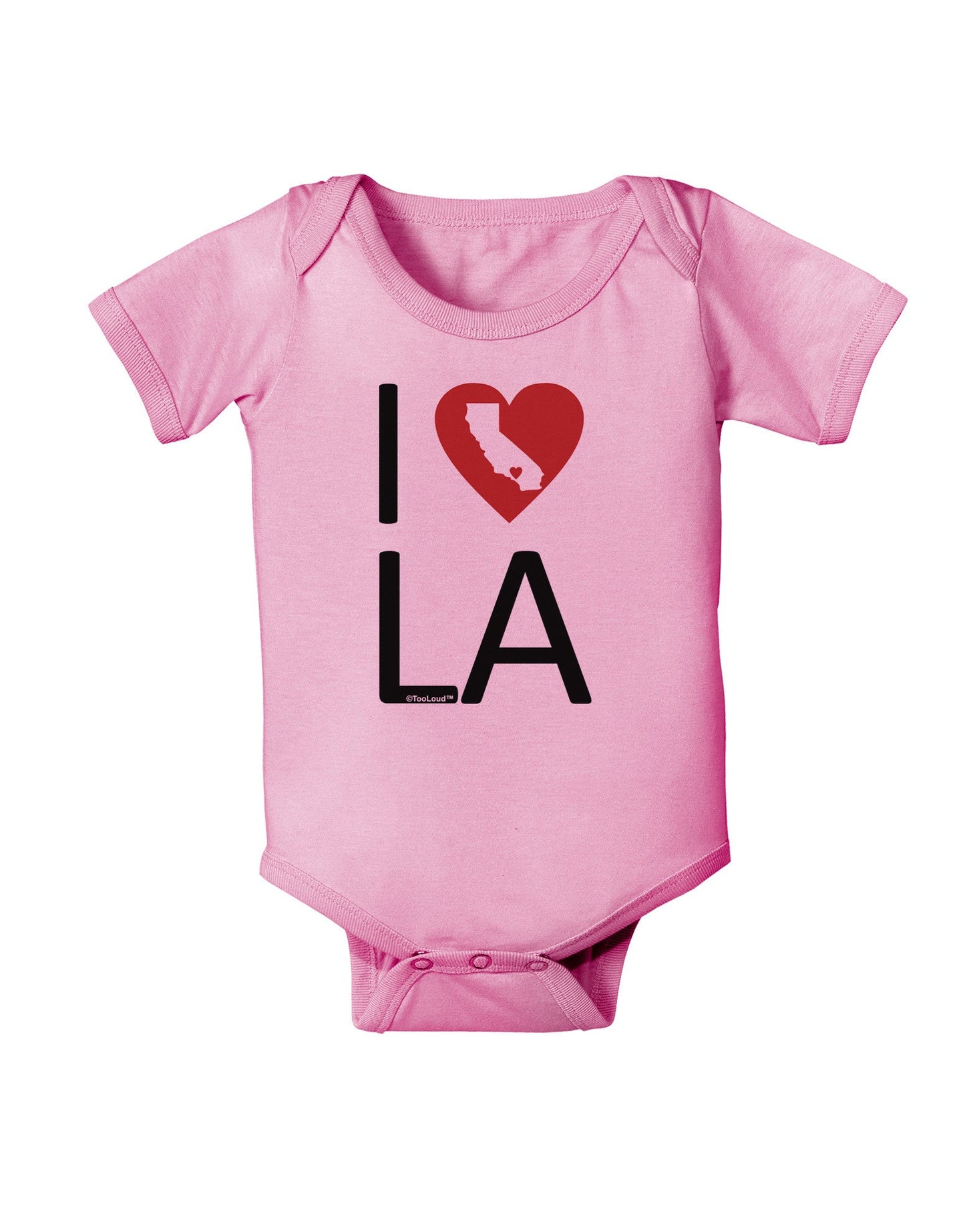 I Heart Los Angeles Baby Romper Bodysuit-Baby Romper-TooLoud-Pink-06-Months-Davson Sales
