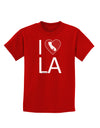 I Heart Los Angeles Childrens Dark T-Shirt-Childrens T-Shirt-TooLoud-Red-X-Small-Davson Sales