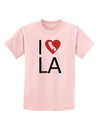 I Heart Los Angeles Childrens T-Shirt-Childrens T-Shirt-TooLoud-PalePink-X-Small-Davson Sales