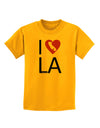 I Heart Los Angeles Childrens T-Shirt-Childrens T-Shirt-TooLoud-Gold-X-Small-Davson Sales