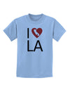 I Heart Los Angeles Childrens T-Shirt-Childrens T-Shirt-TooLoud-Light-Blue-X-Small-Davson Sales