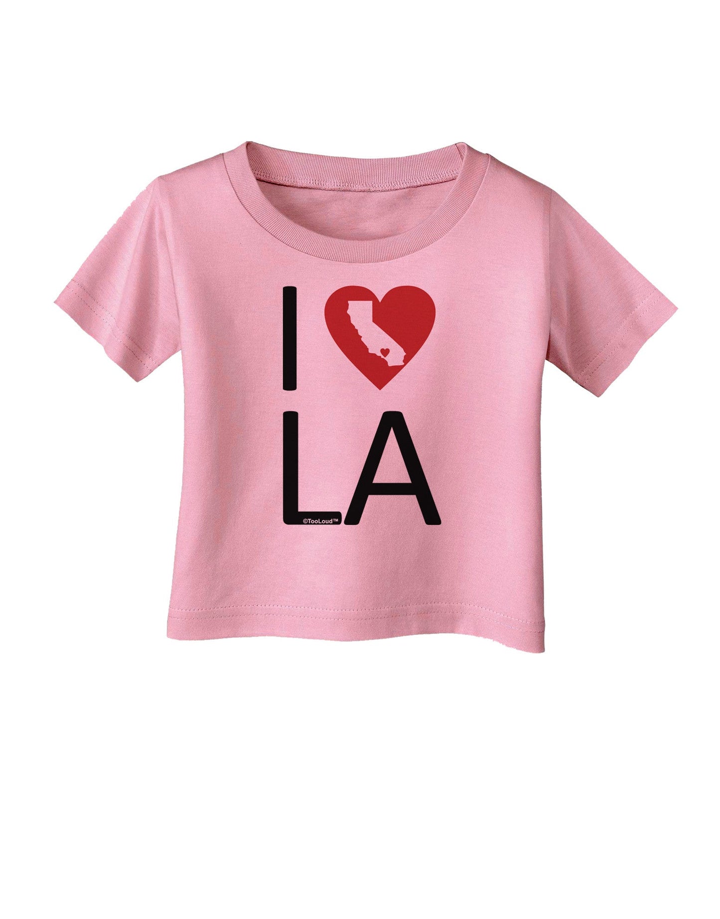 I Heart Los Angeles Infant T-Shirt-Infant T-Shirt-TooLoud-Candy-Pink-06-Months-Davson Sales