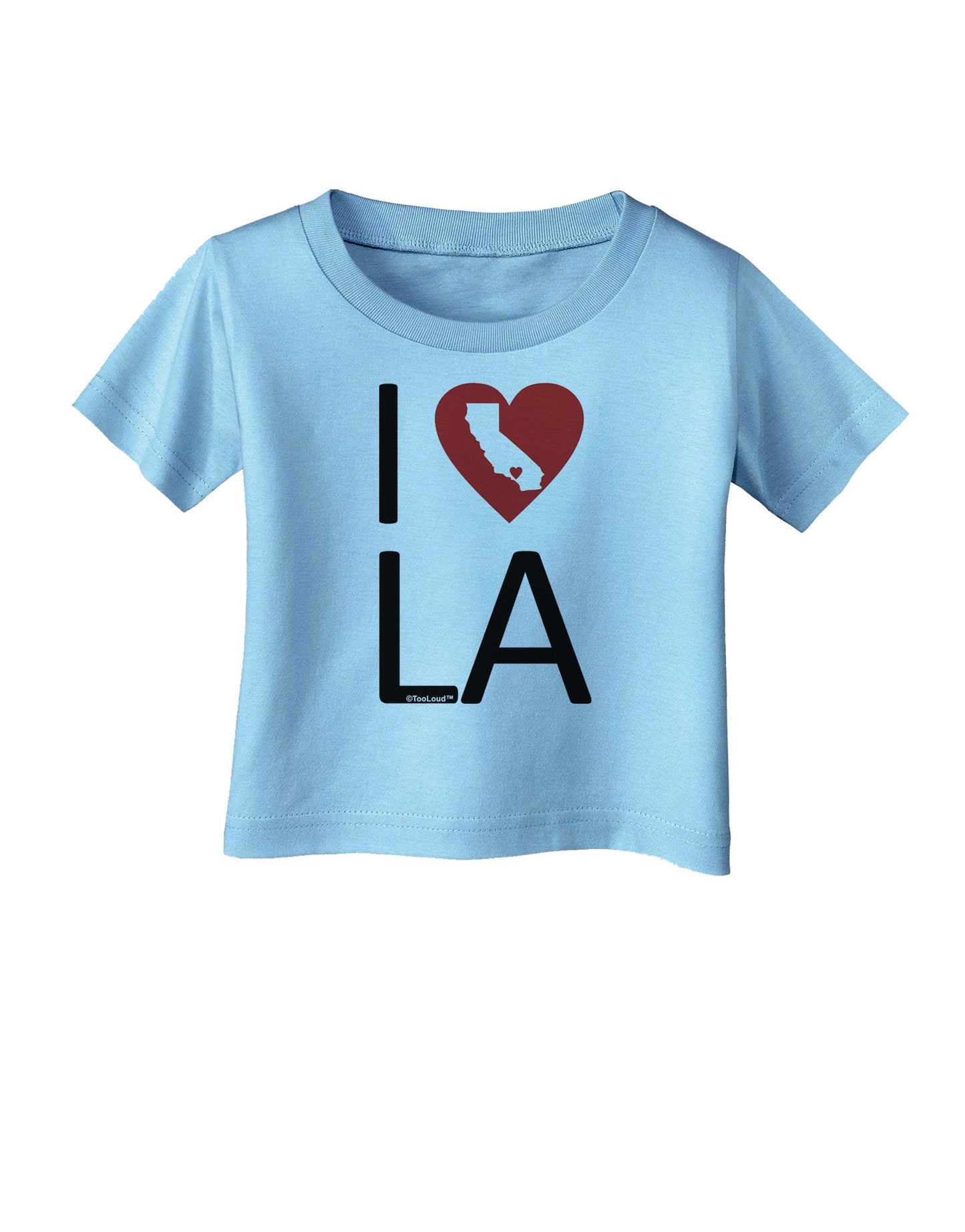 I Heart Los Angeles Infant T-Shirt-Infant T-Shirt-TooLoud-Aquatic-Blue-06-Months-Davson Sales