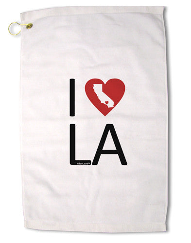 I Heart Los Angeles Premium Cotton Golf Towel - 16 x 25 inch-Golf Towel-TooLoud-16x25"-Davson Sales