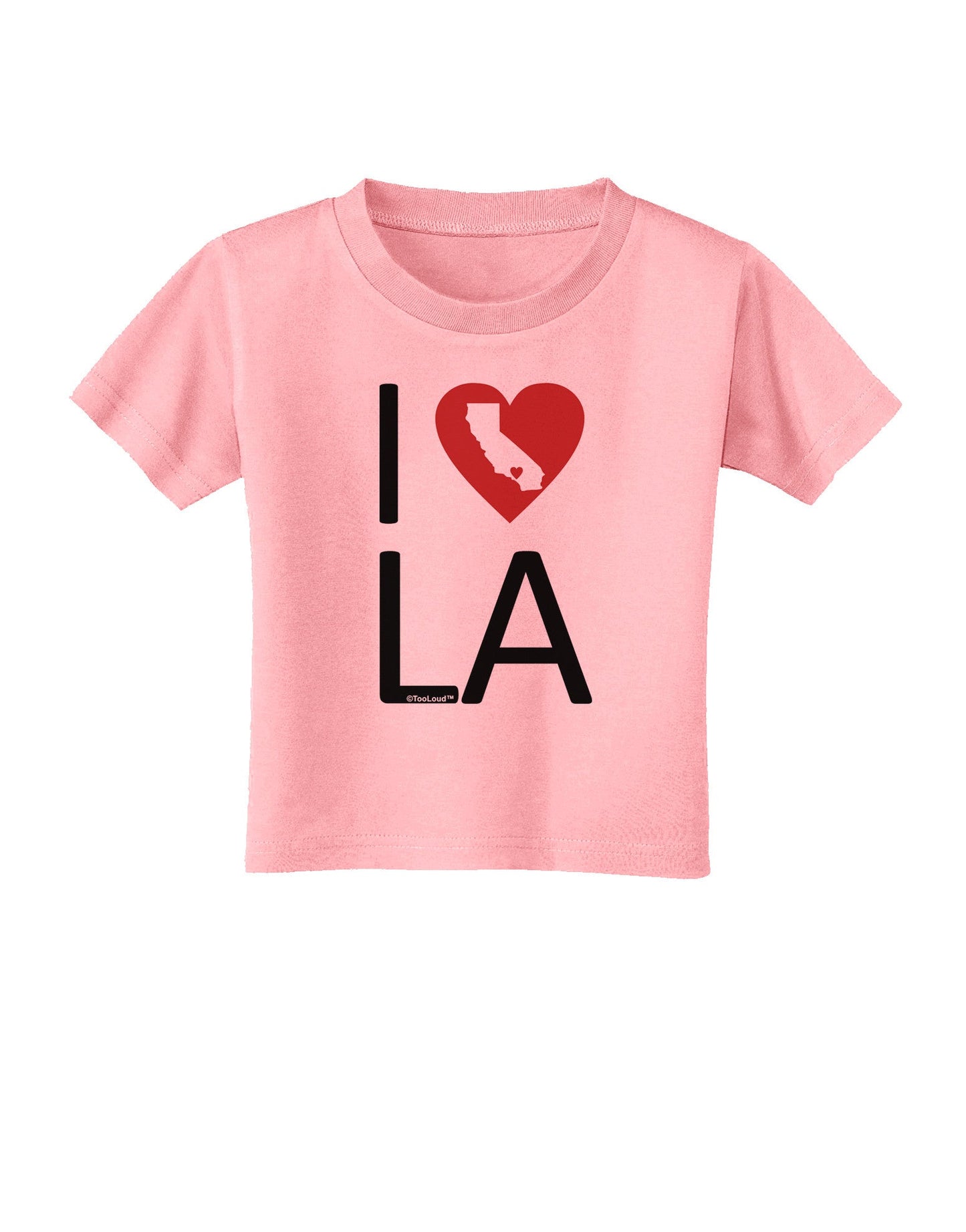 I Heart Los Angeles Toddler T-Shirt-Toddler T-Shirt-TooLoud-Candy-Pink-2T-Davson Sales