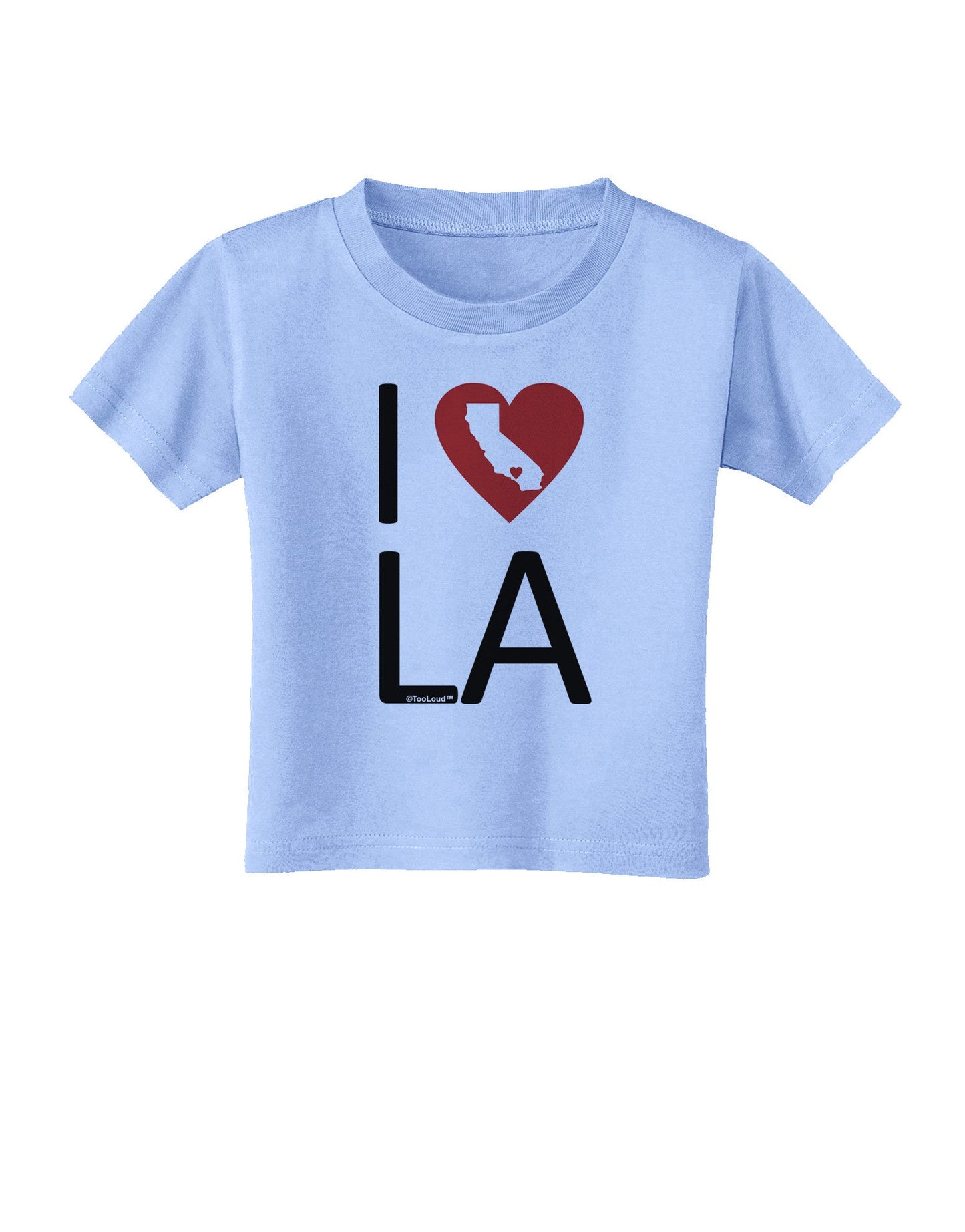 I Heart Los Angeles Toddler T-Shirt-Toddler T-Shirt-TooLoud-Aquatic-Blue-2T-Davson Sales