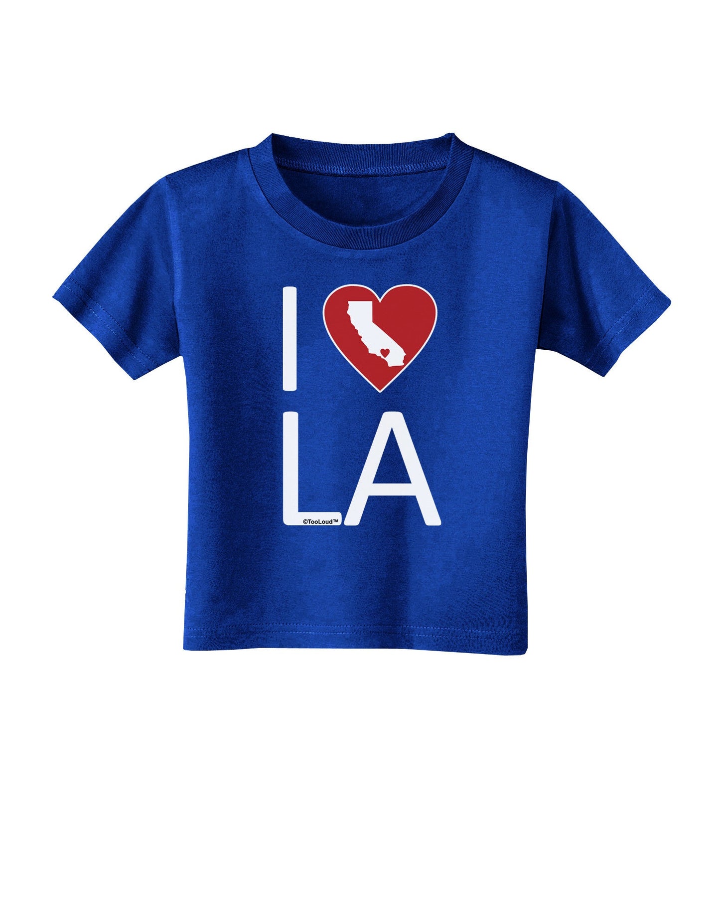 I Heart Los Angeles Toddler T-Shirt Dark-Toddler T-Shirt-TooLoud-Royal-Blue-2T-Davson Sales