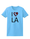 I Heart Los Angeles Womens T-Shirt-Womens T-Shirt-TooLoud-Aquatic-Blue-X-Small-Davson Sales