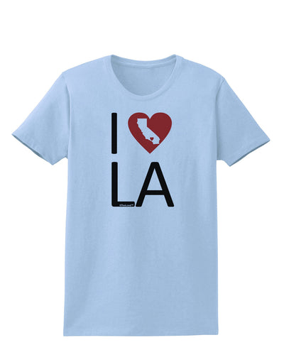 I Heart Los Angeles Womens T-Shirt-Womens T-Shirt-TooLoud-Light-Blue-X-Small-Davson Sales