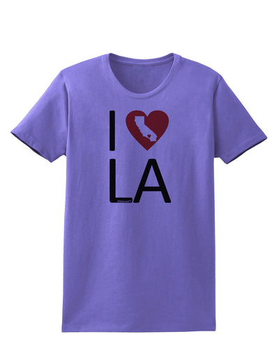 I Heart Los Angeles Womens T-Shirt-Womens T-Shirt-TooLoud-Violet-X-Small-Davson Sales