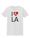 I Heart Los Angeles Womens T-Shirt-Womens T-Shirt-TooLoud-White-X-Small-Davson Sales