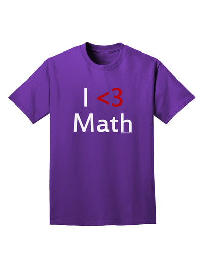 I Heart Math Adult Dark T-Shirt by TooLoud-Mens T-Shirt-TooLoud-Purple-Small-Davson Sales