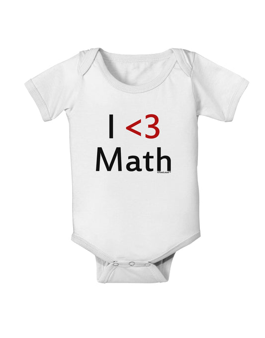 I Heart Math Baby Romper Bodysuit by TooLoud-Baby Romper-TooLoud-White-06-Months-Davson Sales