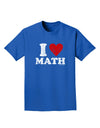 I Heart Math Distressed Adult Dark T-Shirt by TooLoud-Mens T-Shirt-TooLoud-Royal-Blue-Small-Davson Sales