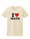 I Heart Math Distressed Womens T-Shirt by TooLoud-Womens T-Shirt-TooLoud-Natural-X-Small-Davson Sales