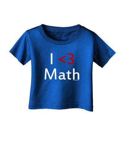 I Heart Math Infant T-Shirt Dark by TooLoud-Infant T-Shirt-TooLoud-Royal-Blue-06-Months-Davson Sales