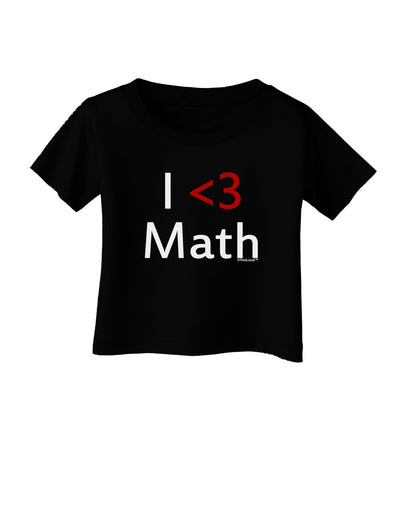 I Heart Math Infant T-Shirt Dark by TooLoud-Infant T-Shirt-TooLoud-Black-06-Months-Davson Sales