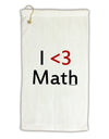 I Heart Math Micro Terry Gromet Golf Towel 16 x 25 inch by TooLoud-Golf Towel-TooLoud-White-Davson Sales