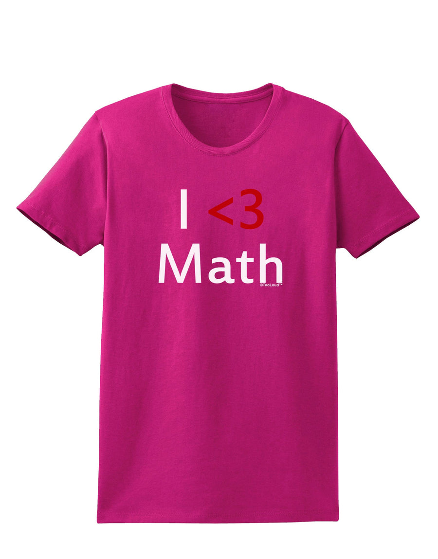 I Heart Math Womens Dark T-Shirt by TooLoud-Womens T-Shirt-TooLoud-Black-X-Small-Davson Sales