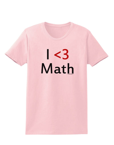 I Heart Math Womens T-Shirt by TooLoud-Womens T-Shirt-TooLoud-PalePink-X-Small-Davson Sales